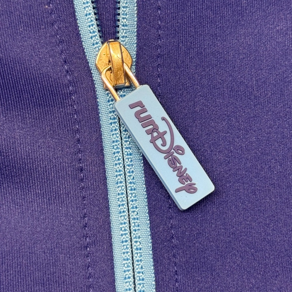 Disney Wine & Dine 2022 Half Marathon Weekend Blue Full Zip Jacket Women Small - Picture 12 of 13